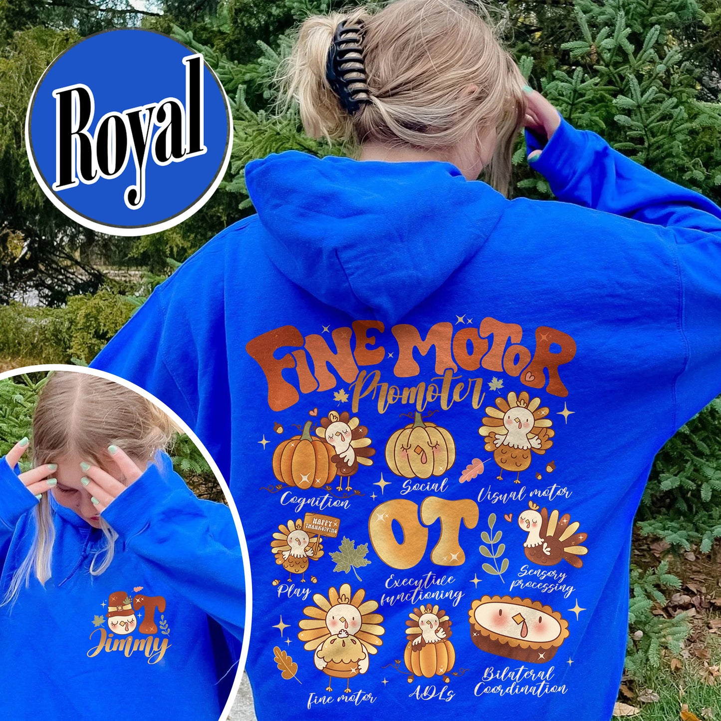 Occupational Therapy Hoodie, Occupational Therapy Thanksgiving, Occupational Therapy Hoodie Thanksgiving, Turkey Hoodie, Fine Motor Promoter Hoodie