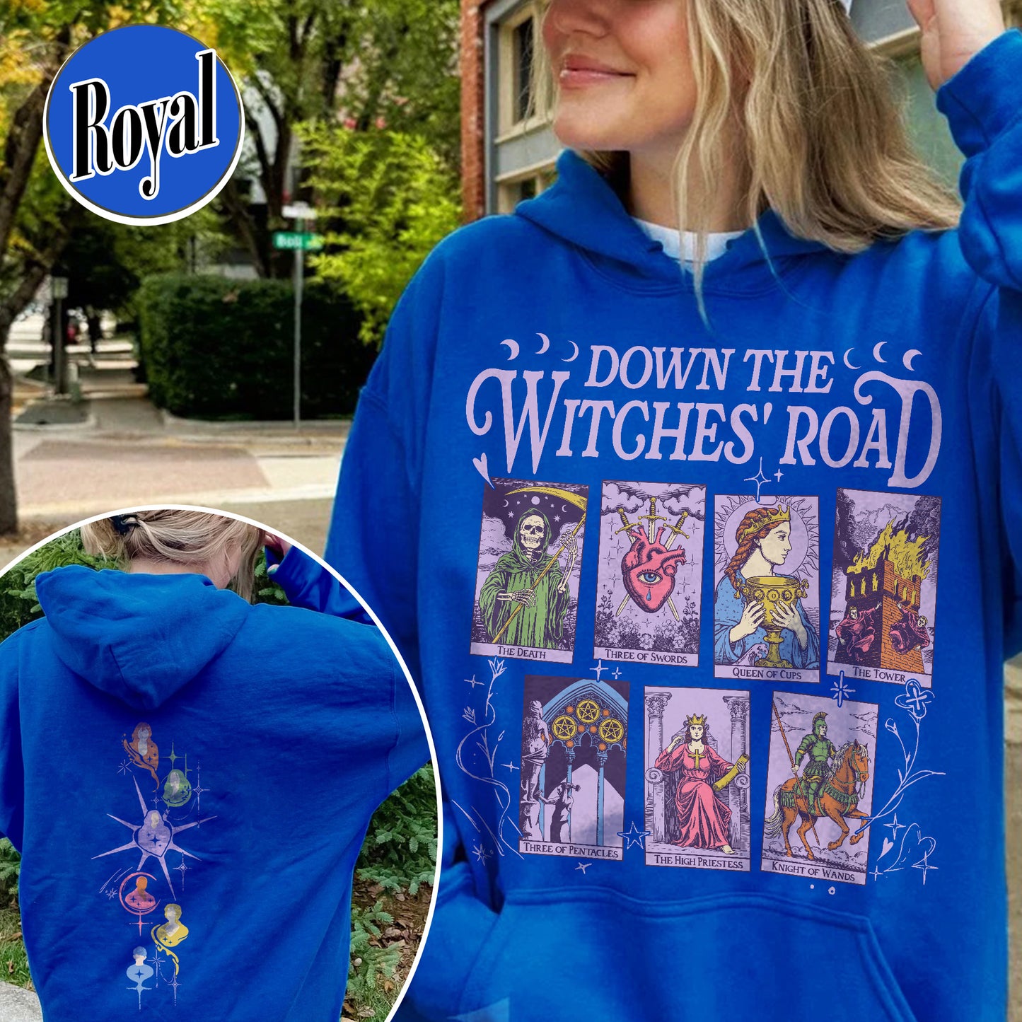 Down The Witches Road Hoodie,Wicca Green Witch Shirt,Down The Witches Road Tarot Cards Shirt,Witch Coven Shirt,All Along Shirt,Witches Shirt