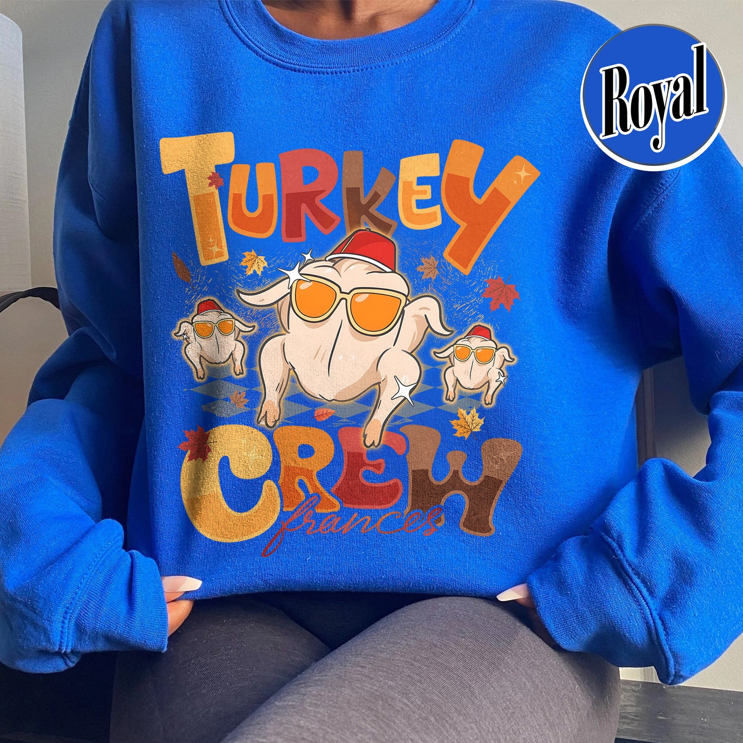 Turkey Crew Sweatshirt, Thanksgiving Sweatshirt, Custom Family Thanksgiving, Turkey Squad Sweatshirt, Friendsgiving Sweatshirts, Personalized Thanksgiving Sweatshirt