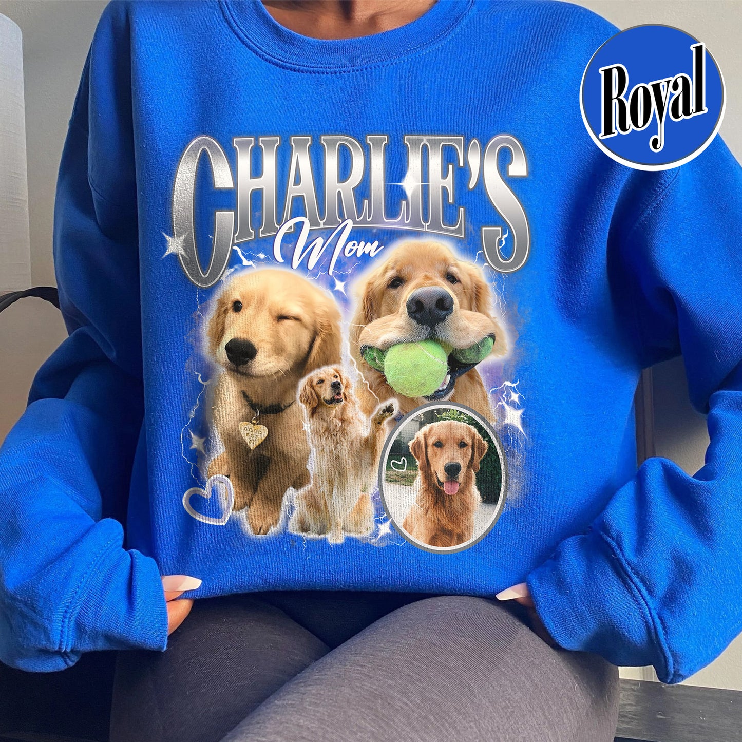 Pet Lover Sweatshirt, Pet Custom Vintage Washed Sweatshirt, Custom Dog Cat Mom Sweatshirt