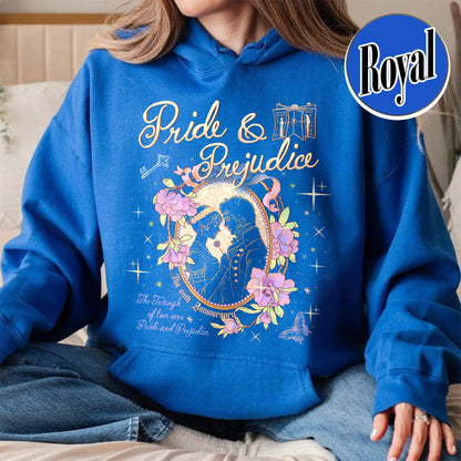 Bookish Hoodie, Pride and Prejudice 20th Anniversary Hoodie for Fan, Pemberley Hoodie