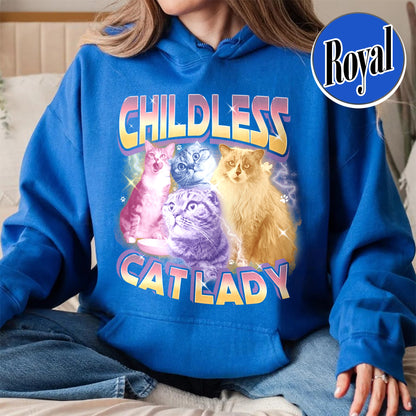 Election Hoodie, Childless Cat Lady Custom Bootleg 2024 Hoodie, Madame President Hoodie