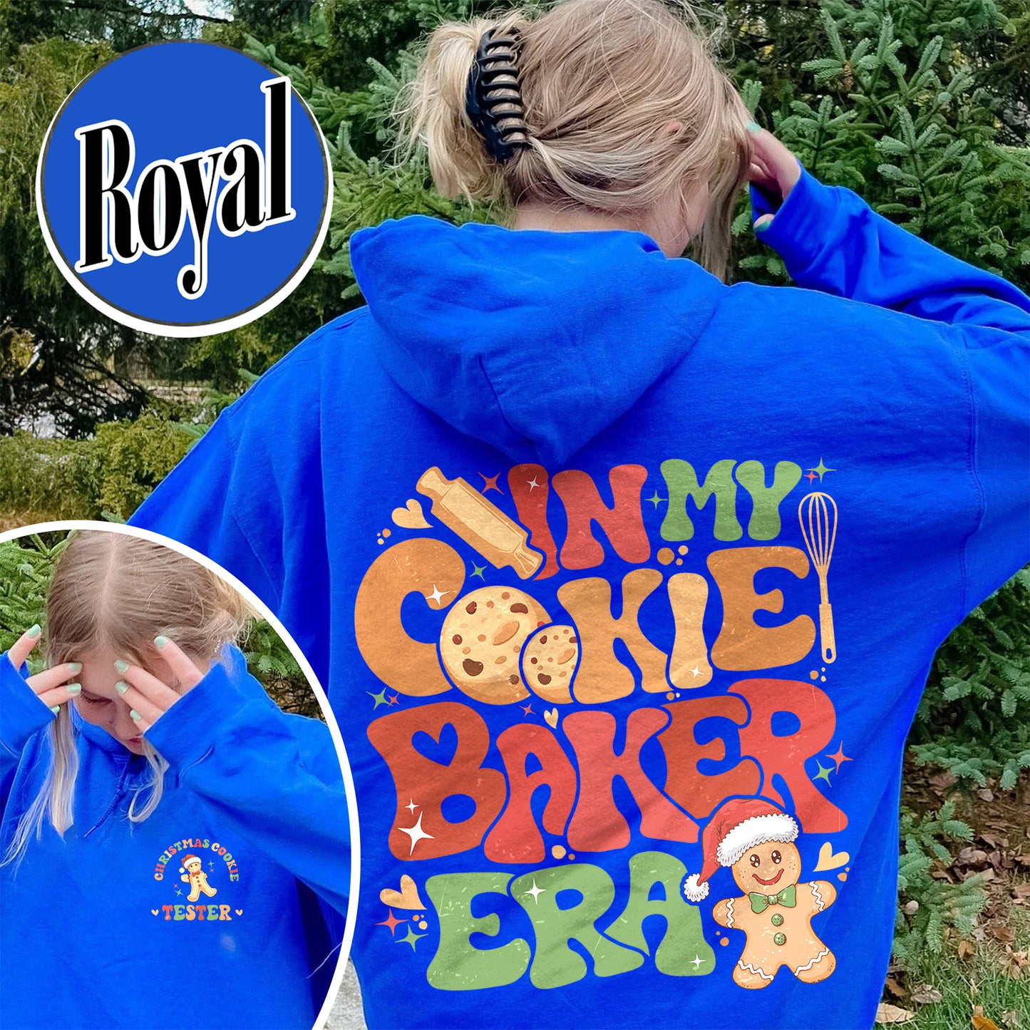 Christmas Cookie Baker and Tester Hoodie, Christmas Cookie Hoodie, Christmas Couples, Christmas Milk and Cookie, Christmas Cookie Tester Hoodie