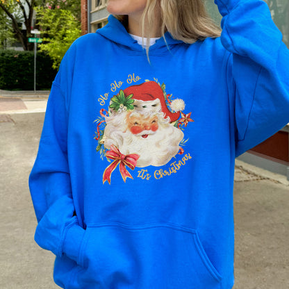 Vintage Santa Claus Retro Christmas Hoodie