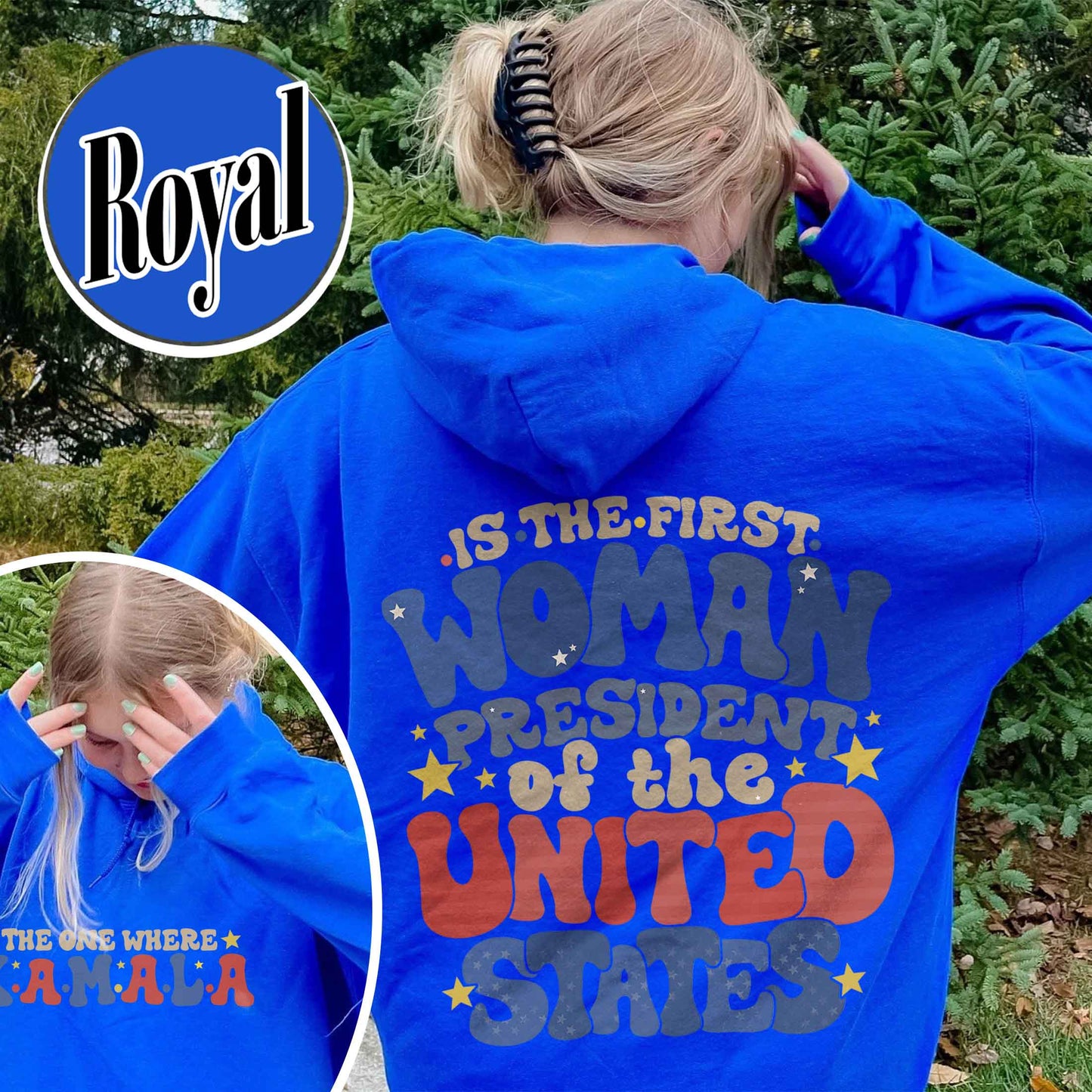 Election Hoodie, the One Where Kamala Is the First Woman President, Kamala Harris 2024 Election Hoodie