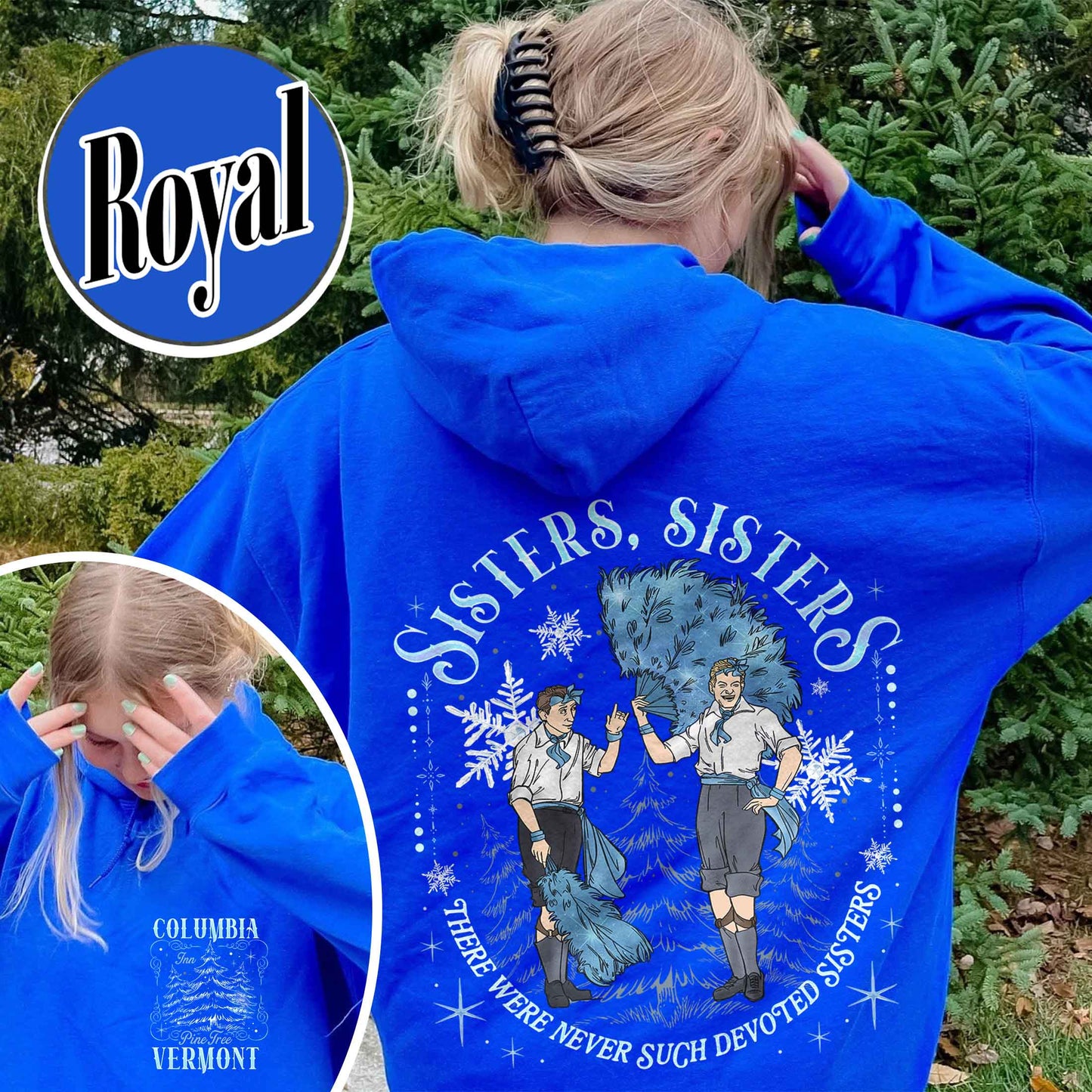 White Christmas Movie Christmas Hoodie,Sister Sisters Hoodie,Sister Sister There Were Never Such Devoted Sisters,Sisters Friends Hoodie