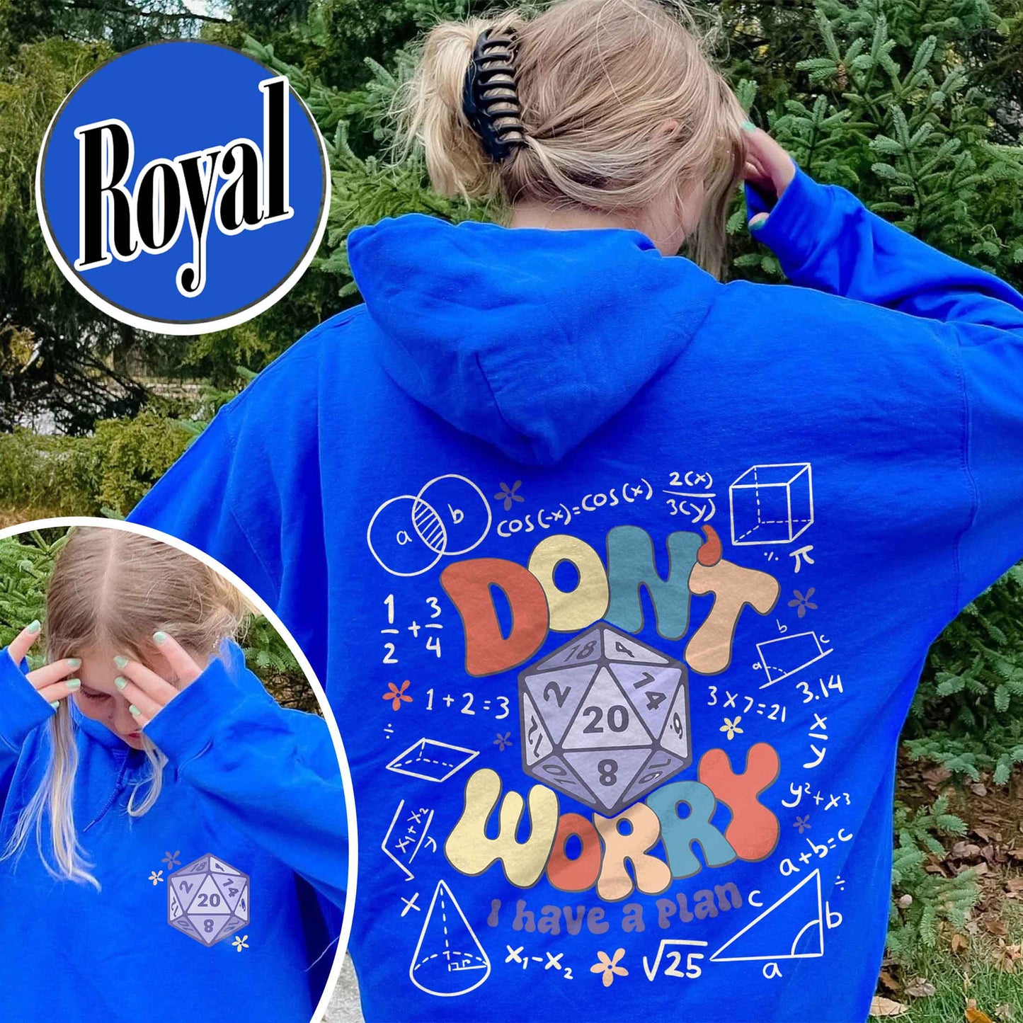 Dont Worry I Have a Plan Hoodie, Funny Dnd Dice Set, Gifts for Gamer, Playing Game, Funny Gamer Hoodie, DND Hoodie, Dnd Gift for Dad