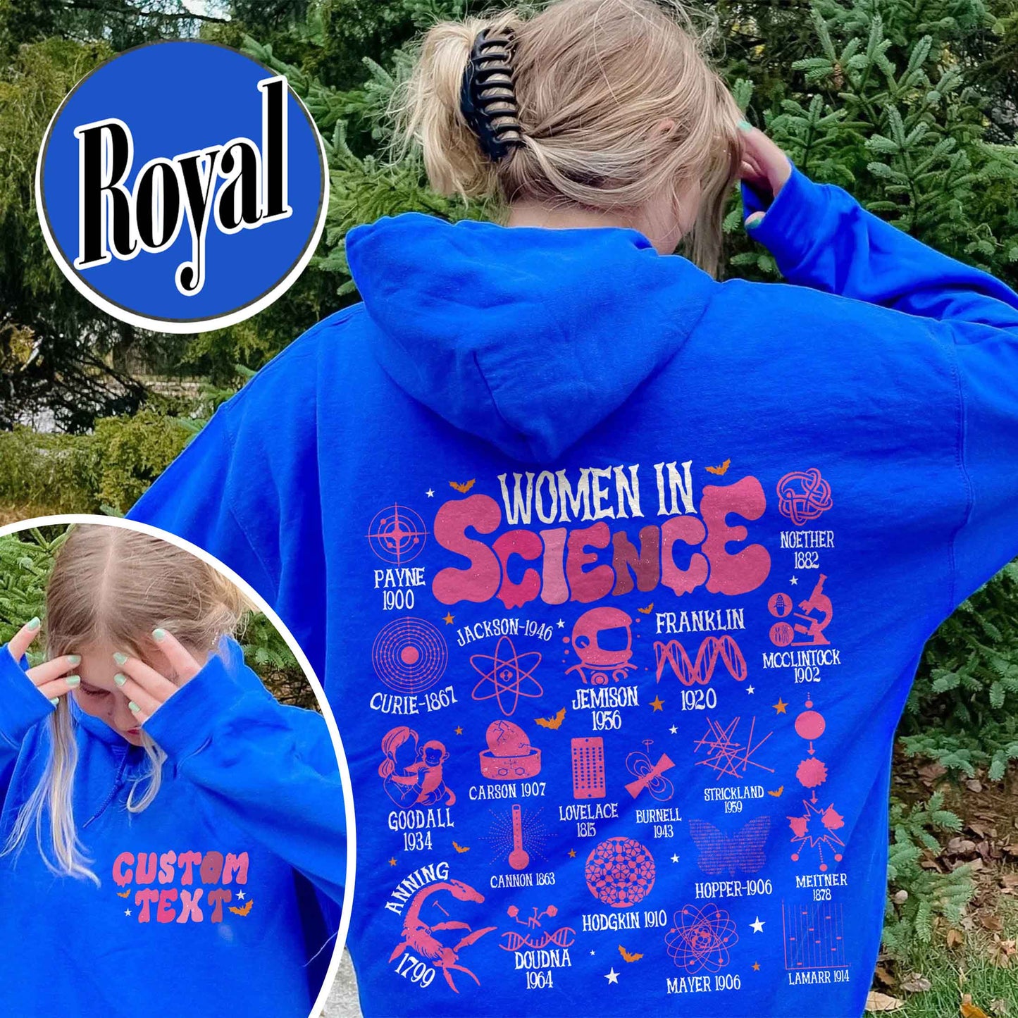 Feminist Hoodie, Women in Science Hoodie, Science Lover Gift Hoodie, Stem Hoodie