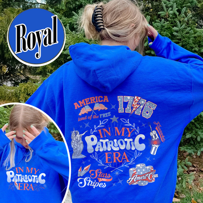 Patriotic Hoodie, America Retro Hoodie, Red White And Blue, Independence Day, Usa Flag, 4th Of July, Fourth Of July Hoodie