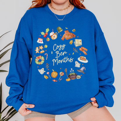 Cozy Ber Months Shirt, Fall Winter Seasonal Tee, Autumn Halloween Thanksgiving Christmas Top Sweatshirt