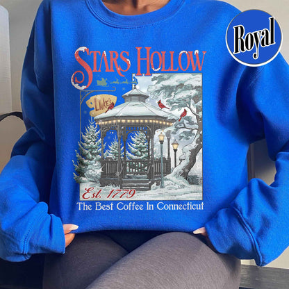 Stars Hollow Christmas Festival Sweatshirt, Stars Hollows Sweatshirt, Christmas Gift, Connecticut Sweatshirt, Retro Style Sweatshirt, Stars Hollow 1779 Connecticut