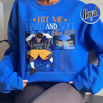 Music Tour Sweatshirt, Hit Me Hard and Soft Sweatshirt, BOAF Sweatshirt, Gift for Her, Women Sweatshirt