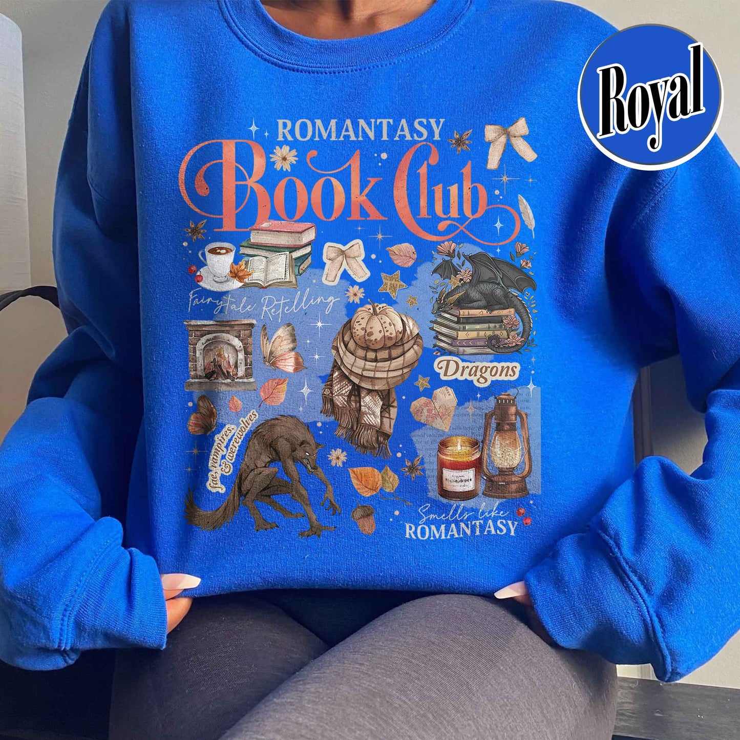 Bookish Sweatshirt, Romantasy Reader Book Club Sweatshirt, Fall Love With Reading Sweatshirt