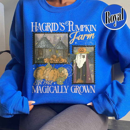 Halloween Comfort Color Sweatshirt, Hagrids Pumpkin Patch Sweatsshirt, Harry Potter Sweatshirt