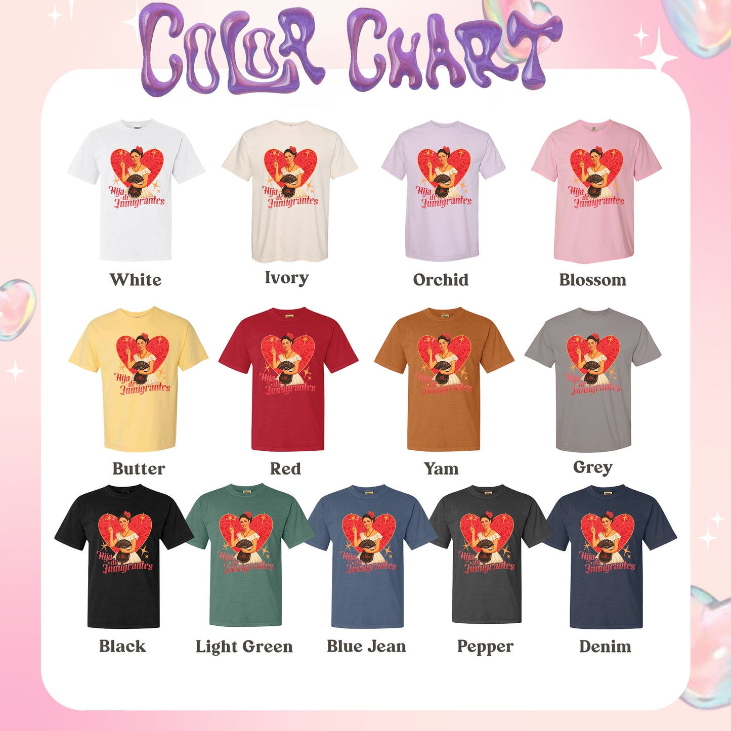 Support Immigration Comfort Color Shirt, Hija De Inmigrantes Shirt, No One Is Illegal Shirt