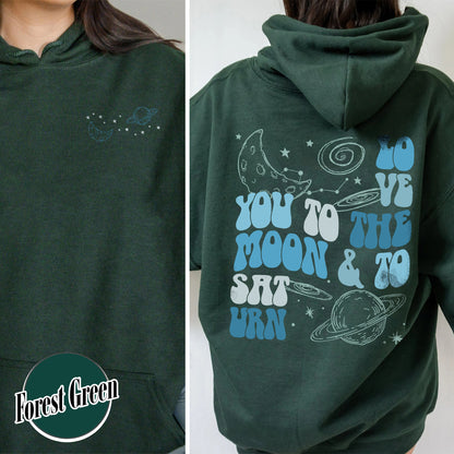 I Love You to the Moon and Saturn Hoodie, Love You to the Moon and to Saturn, Swiftie Hoodie, Gift for Fan, Cute Hoodie