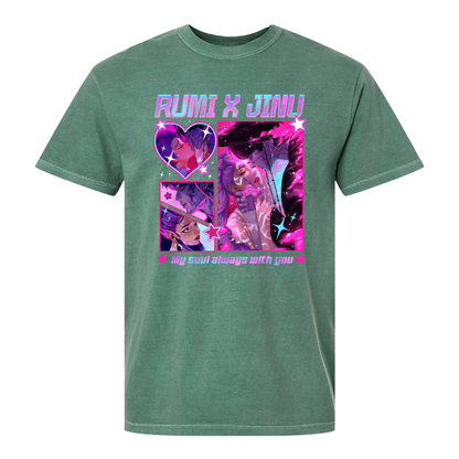 Jinu Rumi Comfort Colors, Huntrix Shirt, Y2K Music Kpop Tee, Saja Boys Huntrix Pin, Kpop Demon Hunters, Jinu Fan Shirt [ ]