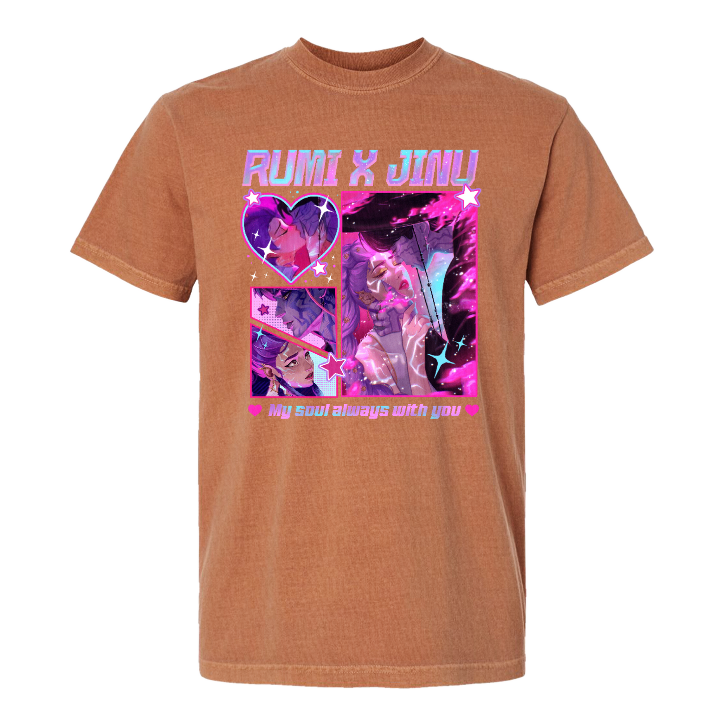 Jinu Rumi Comfort Colors, Huntrix Shirt, Y2K Music Kpop Tee, Saja Boys Huntrix Pin, Kpop Demon Hunters, Jinu Fan Shirt [ ]