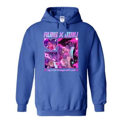 Jinu Rumi Hoodie, Huntrix Hoodie, Y2K Music Kpop Hoodie, Saja Boys Huntrix Pin, Kpop Demon Hunters, Jinu Fan Hoodie