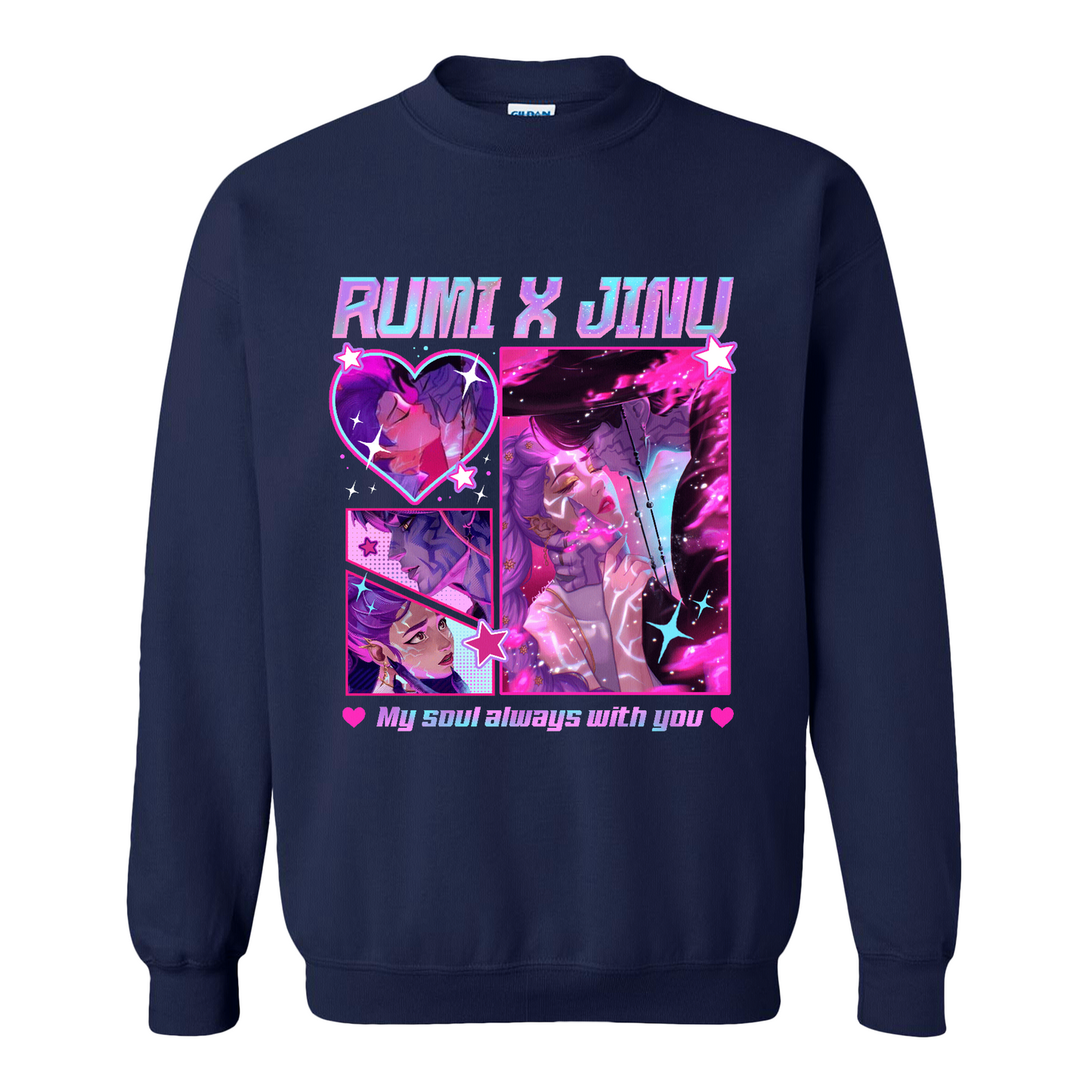 Jinu Rumi Sweatshirt, Huntrix Sweatshirt, Y2K Music Kpop Sweatshirt, Saja Boys Huntrix Pin, Kpop Demon Hunters, Jinu Fan Sweatshirt