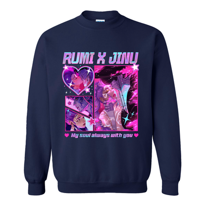 Jinu Rumi Sweatshirt, Huntrix Sweatshirt, Y2K Music Kpop Sweatshirt, Saja Boys Huntrix Pin, Kpop Demon Hunters, Jinu Fan Sweatshirt
