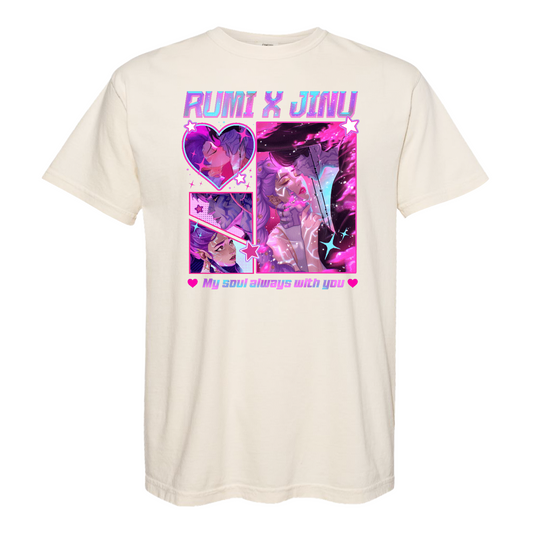 Jinu Rumi Comfort Colors, Huntrix Shirt, Y2K Music Kpop Tee, Saja Boys Huntrix Pin, Kpop Demon Hunters, Jinu Fan Shirt [ ]