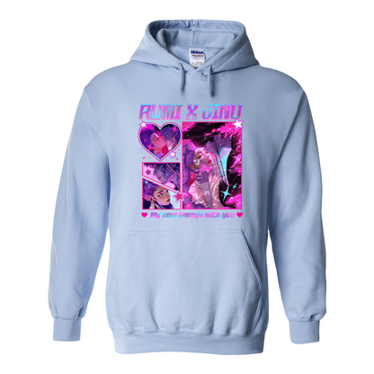 Jinu Rumi Hoodie, Huntrix Hoodie, Y2K Music Kpop Hoodie, Saja Boys Huntrix Pin, Kpop Demon Hunters, Jinu Fan Hoodie