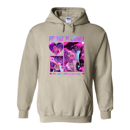 Jinu Rumi Hoodie, Huntrix Hoodie, Y2K Music Kpop Hoodie, Saja Boys Huntrix Pin, Kpop Demon Hunters, Jinu Fan Hoodie