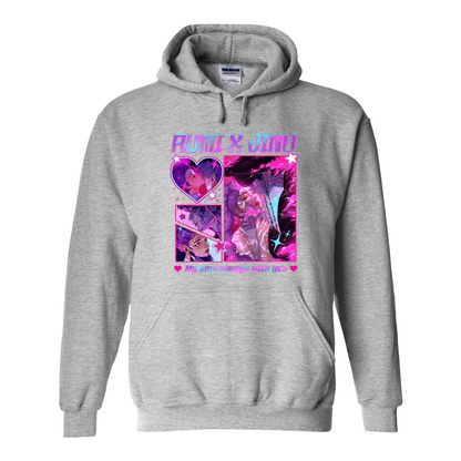 Jinu Rumi Hoodie, Huntrix Hoodie, Y2K Music Kpop Hoodie, Saja Boys Huntrix Pin, Kpop Demon Hunters, Jinu Fan Hoodie