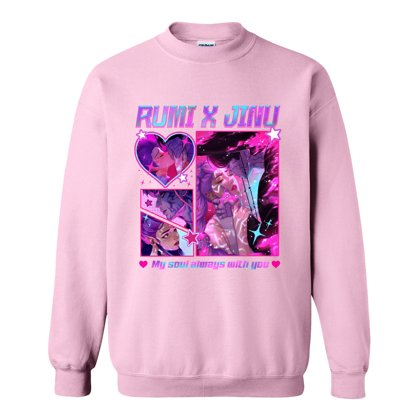 Jinu Rumi Sweatshirt, Huntrix Sweatshirt, Y2K Music Kpop Sweatshirt, Saja Boys Huntrix Pin, Kpop Demon Hunters, Jinu Fan Sweatshirt