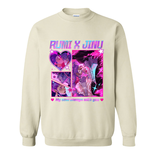 Jinu Rumi Sweatshirt, Huntrix Sweatshirt, Y2K Music Kpop Sweatshirt, Saja Boys Huntrix Pin, Kpop Demon Hunters, Jinu Fan Sweatshirt