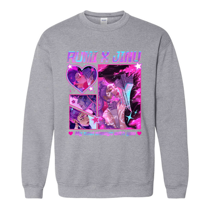Jinu Rumi Sweatshirt, Huntrix Sweatshirt, Y2K Music Kpop Sweatshirt, Saja Boys Huntrix Pin, Kpop Demon Hunters, Jinu Fan Sweatshirt