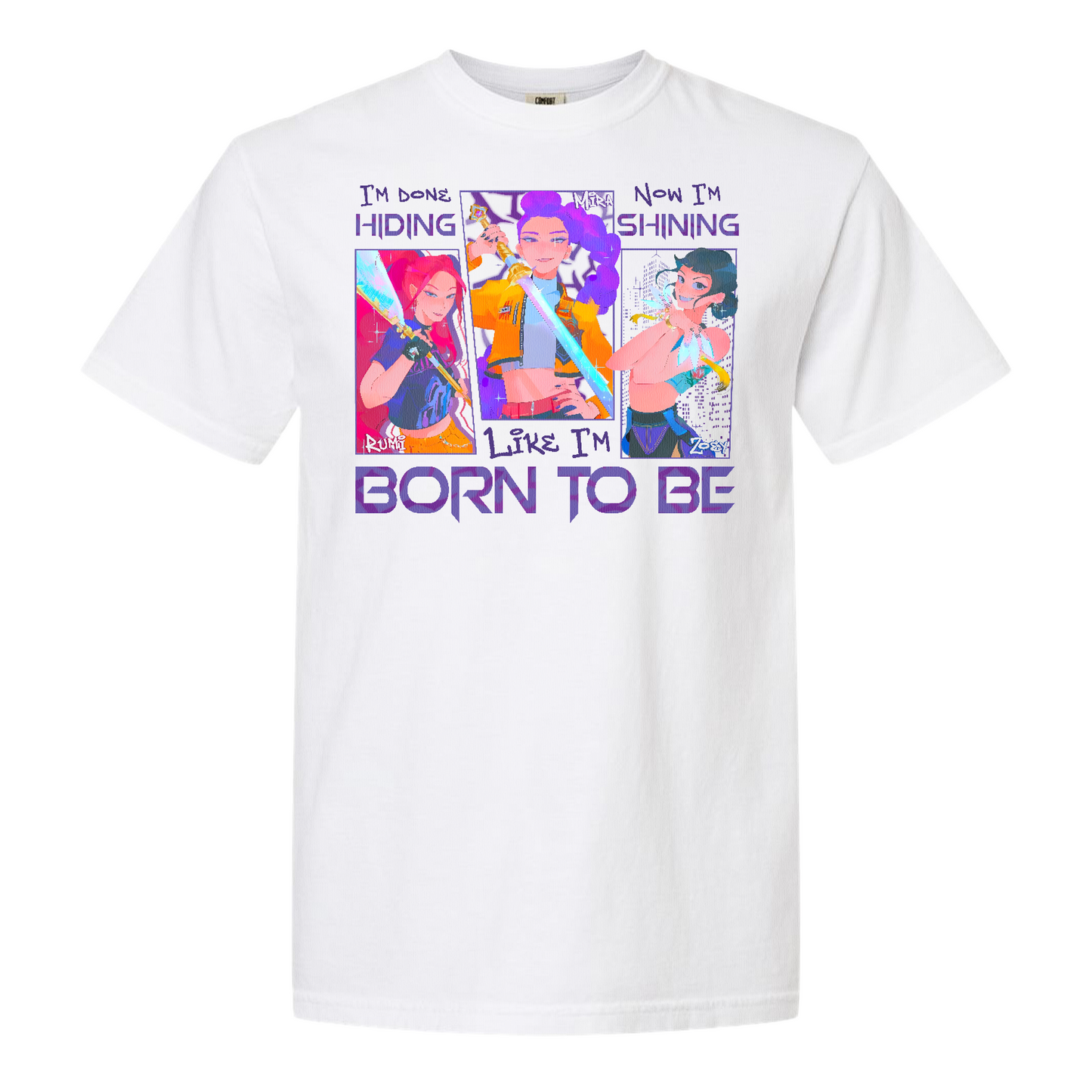 Kpop Demon Hunter Comfort Color Shirt, Derpy and Sussy Funny Raven T-shirt, Saja Boys Fans Tee