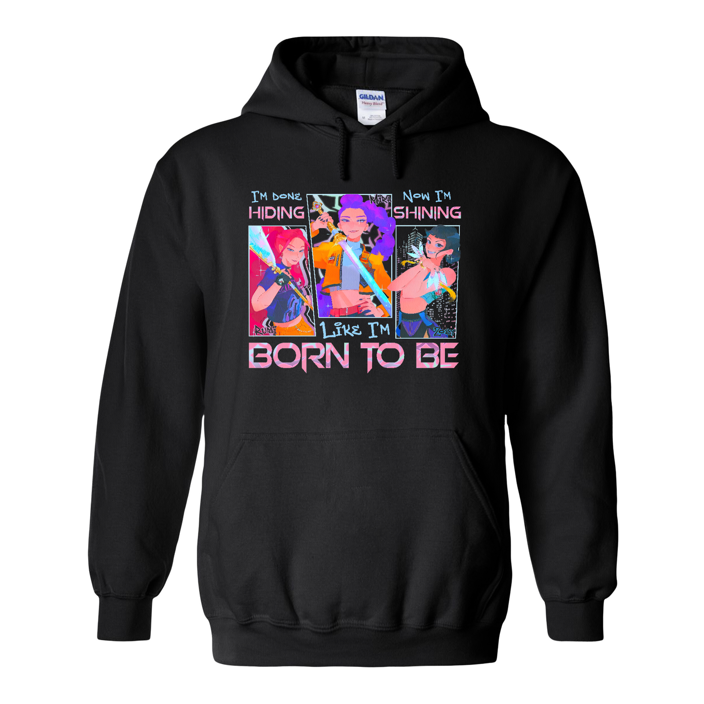 Kpop Demon Hunter Hoodie, Derpy and Sussy Funny Raven Hoodie, Saja Boys Fans Hoodie