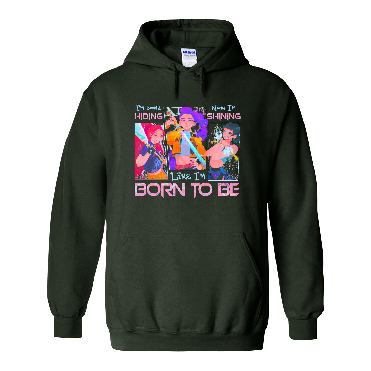 Kpop Demon Hunter Hoodie, Derpy and Sussy Funny Raven Hoodie, Saja Boys Fans Hoodie