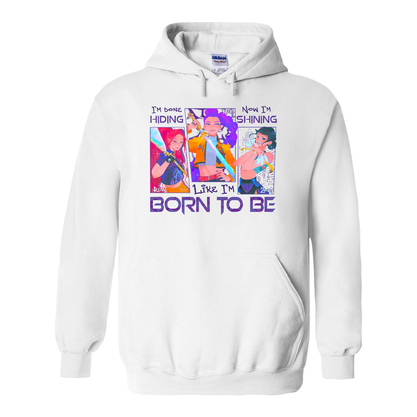Kpop Demon Hunter Hoodie, Derpy and Sussy Funny Raven Hoodie, Saja Boys Fans Hoodie