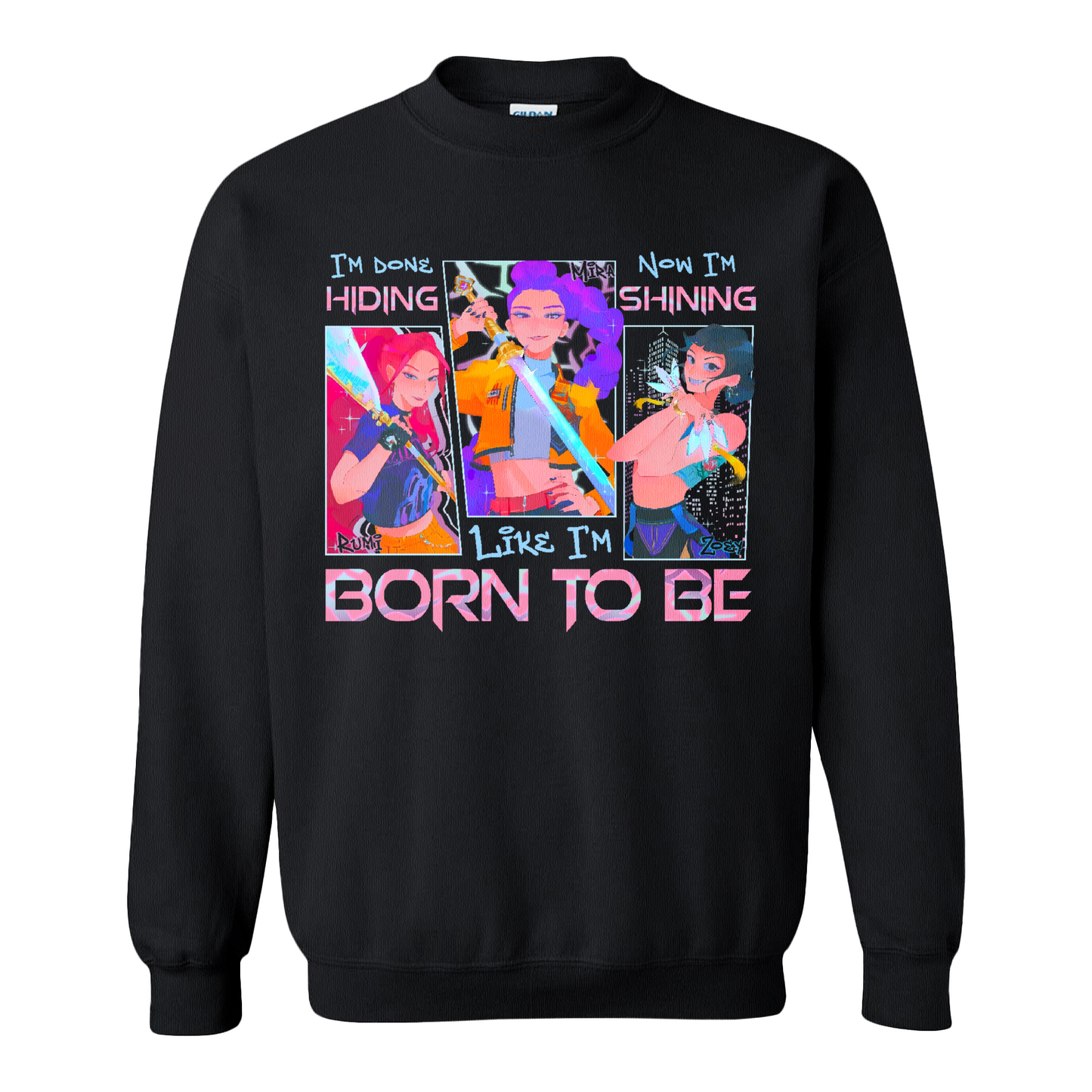 Kpop Demon Hunter Sweatshirt, Derpy and Sussy Funny Raven Sweatshirt, Saja Boys Fans Sweatshirt