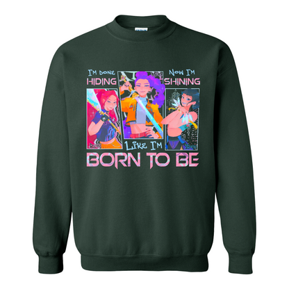 Kpop Demon Hunter Sweatshirt, Derpy and Sussy Funny Raven Sweatshirt, Saja Boys Fans Sweatshirt