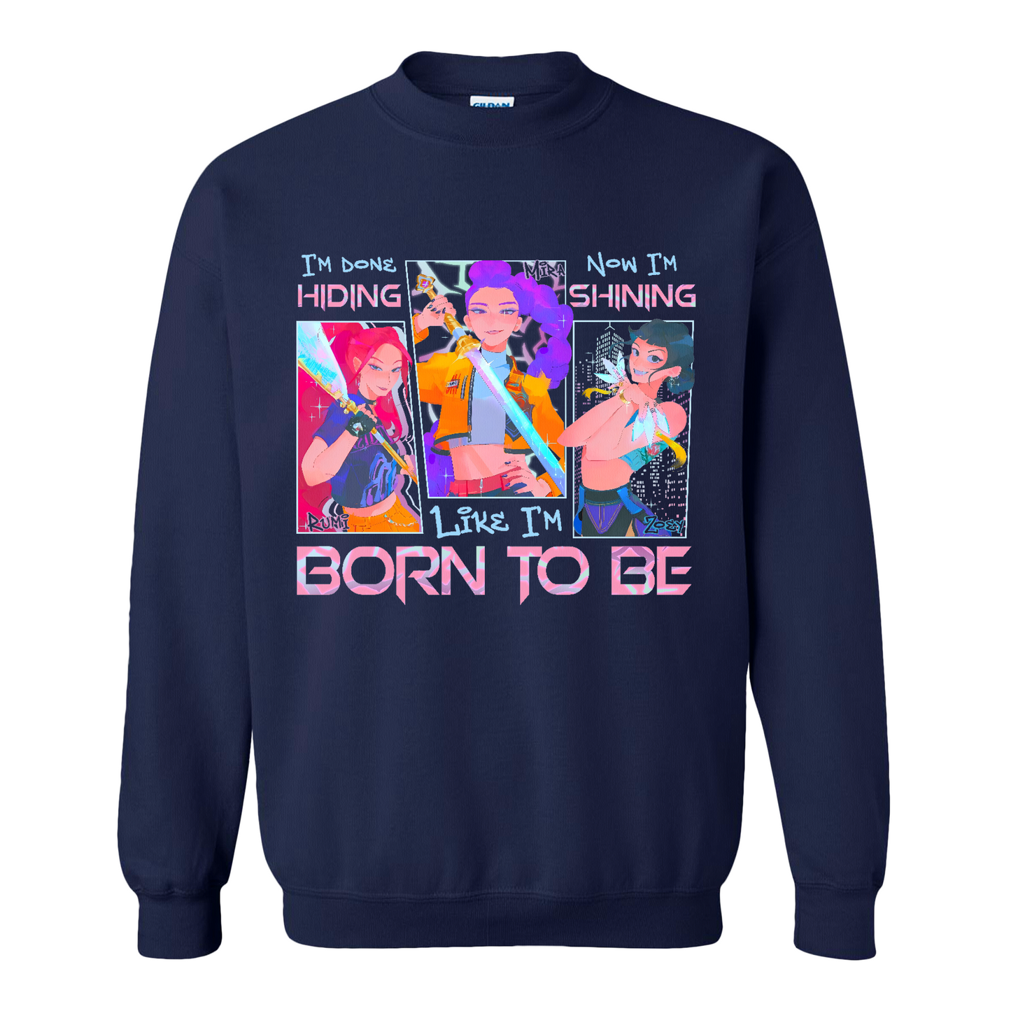 Kpop Demon Hunter Sweatshirt, Derpy and Sussy Funny Raven Sweatshirt, Saja Boys Fans Sweatshirt