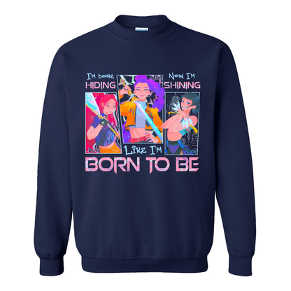 Kpop Demon Hunter Sweatshirt, Derpy and Sussy Funny Raven Sweatshirt, Saja Boys Fans Sweatshirt