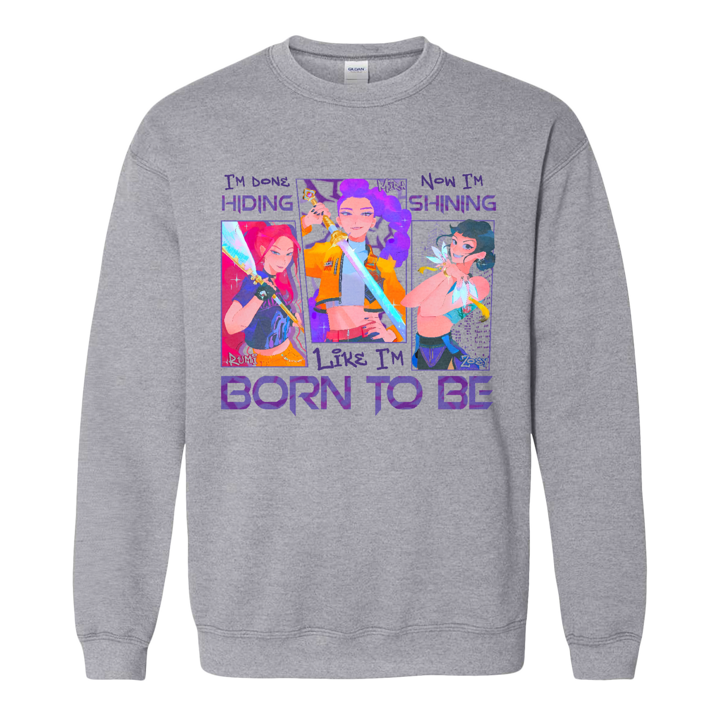 Kpop Demon Hunter Sweatshirt, Derpy and Sussy Funny Raven Sweatshirt, Saja Boys Fans Sweatshirt