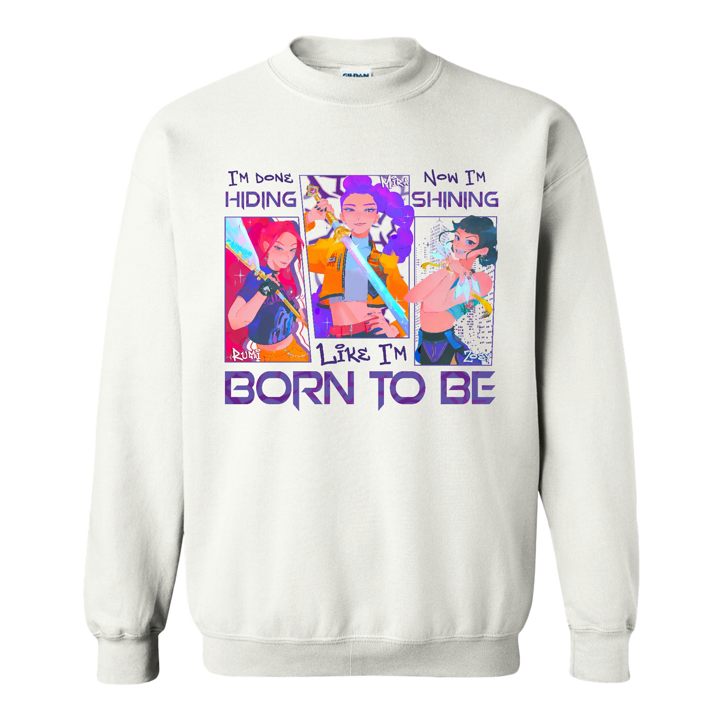 Kpop Demon Hunter Sweatshirt, Derpy and Sussy Funny Raven Sweatshirt, Saja Boys Fans Sweatshirt