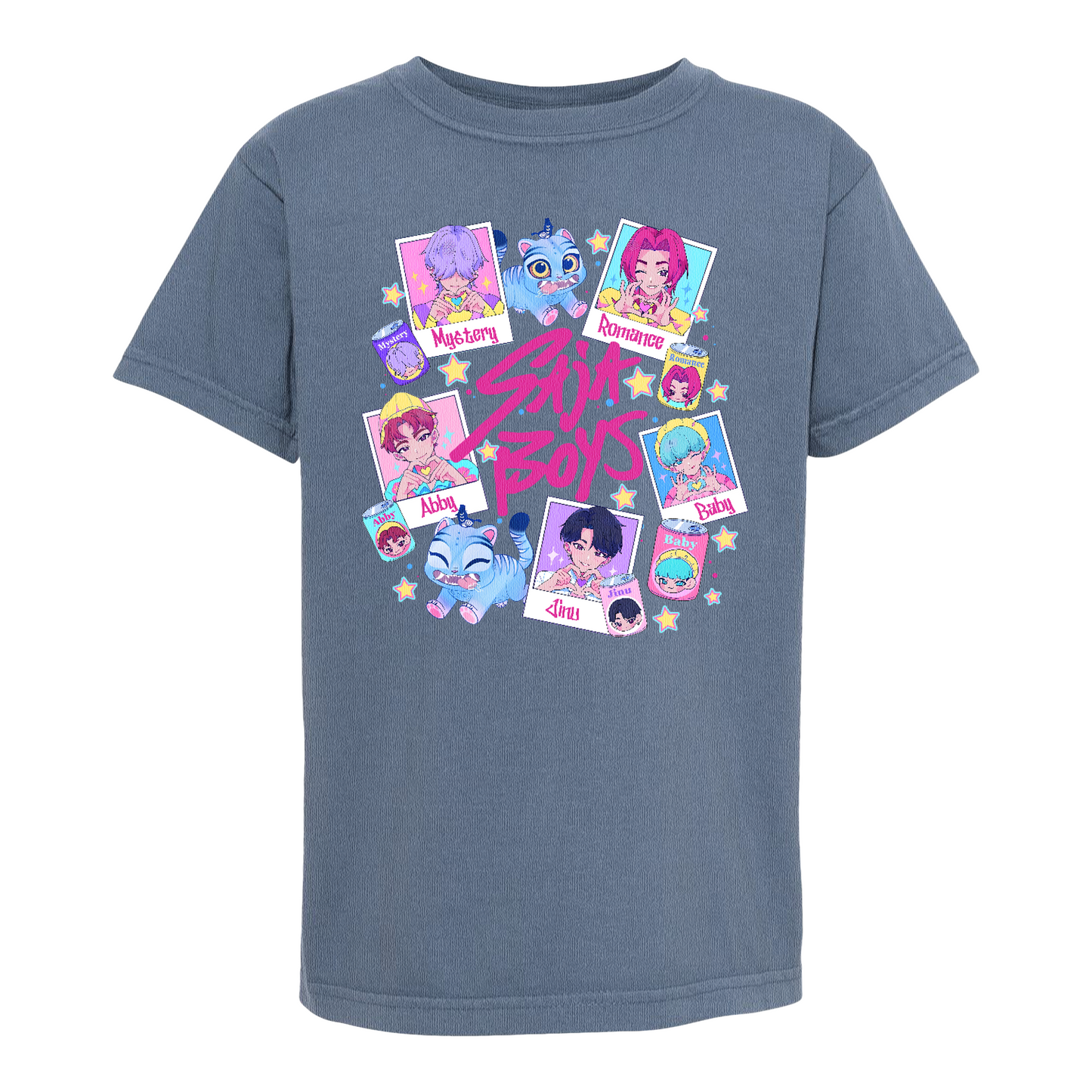 Saja Boys Boy Band Comfort Colors Youth Shirt, Huntrix Shirt, Music Tee, Kpop Demon Hunter Merch