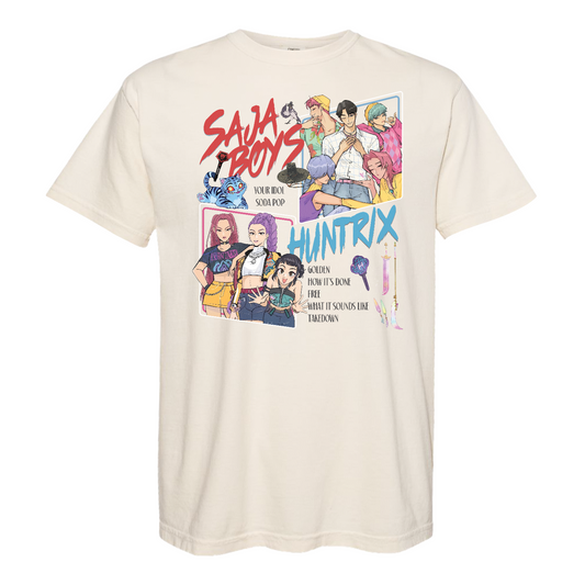 Huntrix Demon Hunters Shirt Comfort Colors, Huntrix Girls,Saja Boy, Mira Rumi Joey Comfort Colors, Demon Hunter Merch, Gift For Kpop Fan