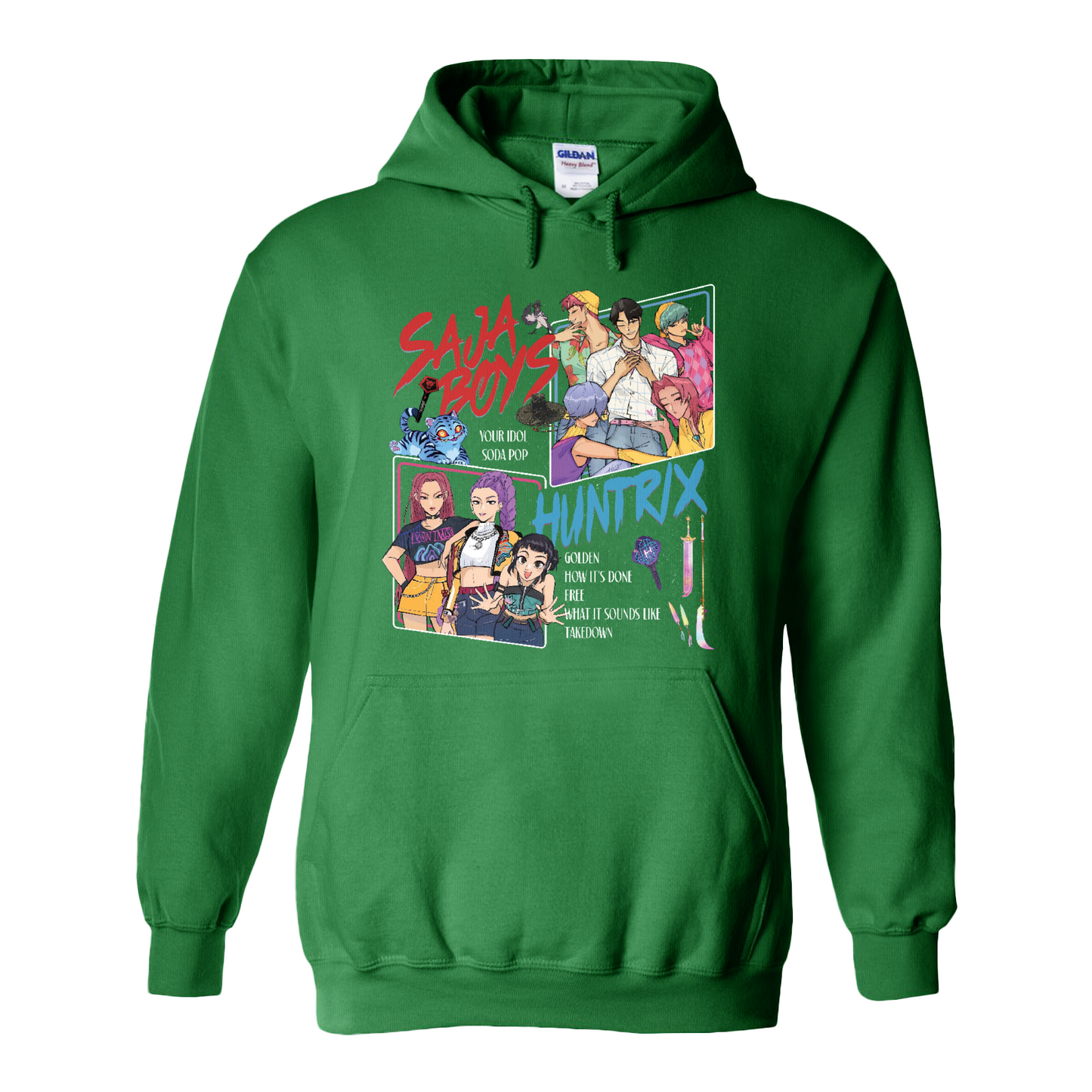 Huntrix Demon Hunters Hoodie, Huntrix Girls,Saja Boy, Mira Rumi Joey Hoodie, Demon Hunter Merch, Gift For Kpop Fan