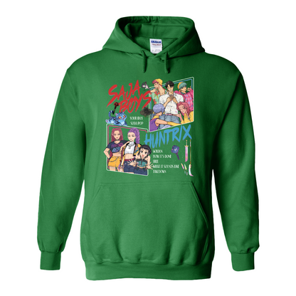 Huntrix Demon Hunters Hoodie, Huntrix Girls,Saja Boy, Mira Rumi Joey Hoodie, Demon Hunter Merch, Gift For Kpop Fan