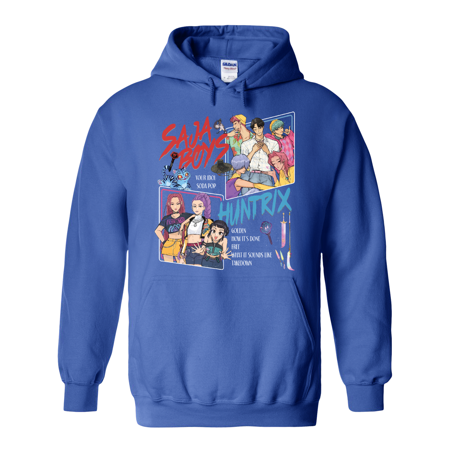 Huntrix Demon Hunters Hoodie, Huntrix Girls,Saja Boy, Mira Rumi Joey Hoodie, Demon Hunter Merch, Gift For Kpop Fan