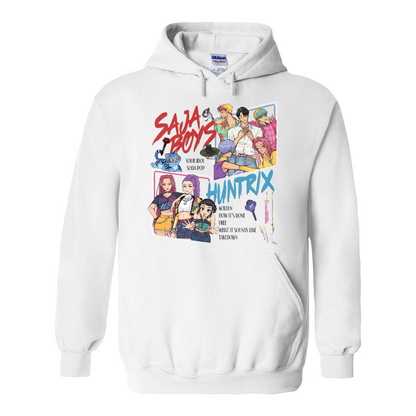 Huntrix Demon Hunters Hoodie, Huntrix Girls,Saja Boy, Mira Rumi Joey Hoodie, Demon Hunter Merch, Gift For Kpop Fan