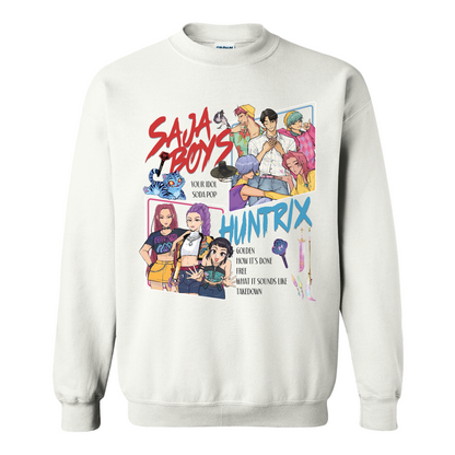 Huntrix Demon Hunters Sweatshirt, Huntrix Girls,Saja Boy, Mira Rumi Joey Sweatshirt, Demon Hunter Merch, Gift For Kpop Fan