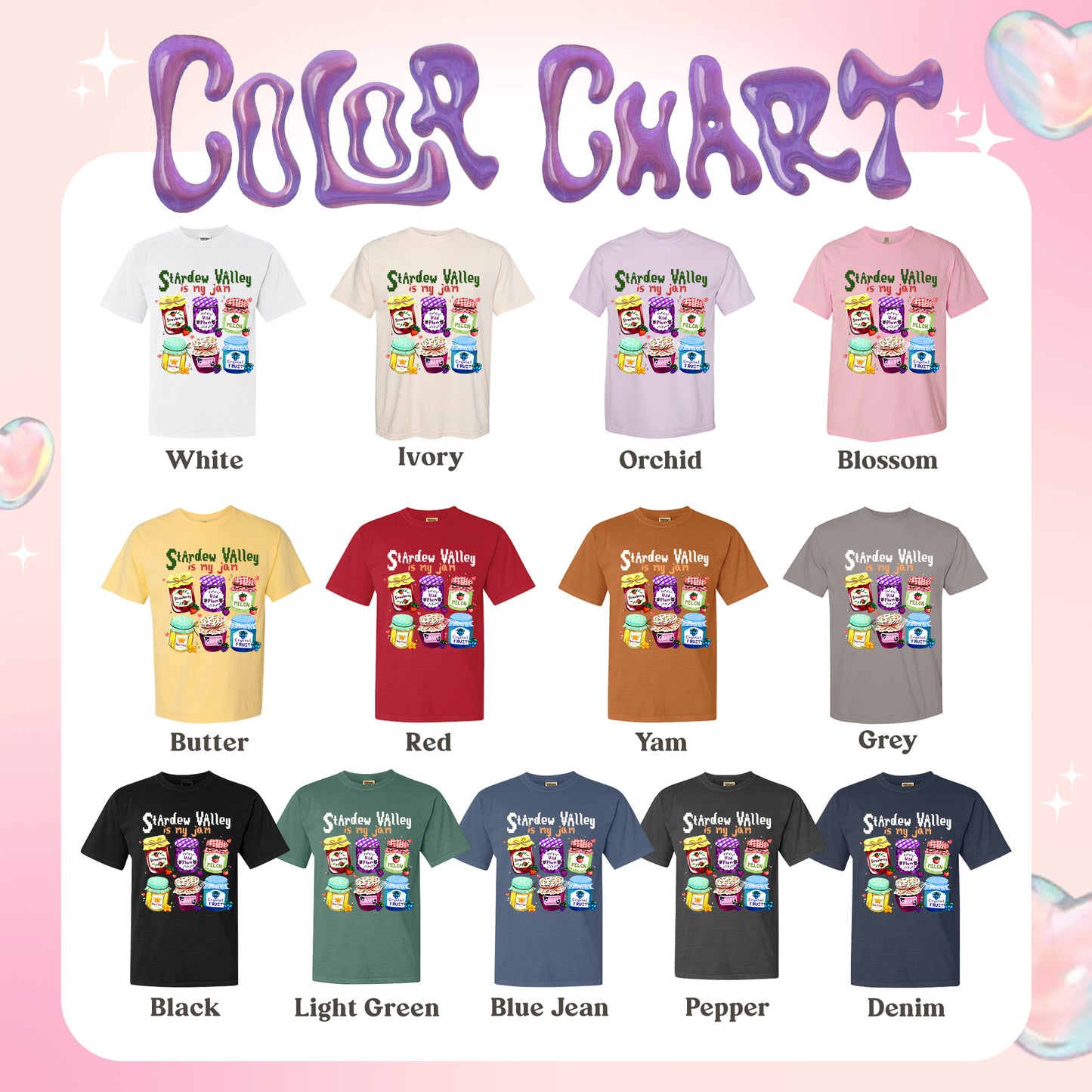 Autism Comfort Color Shirt, Stardew Valley Is My Jam Comfort Color Shirt,, Pixel Art Sleepy Chicken Shirt